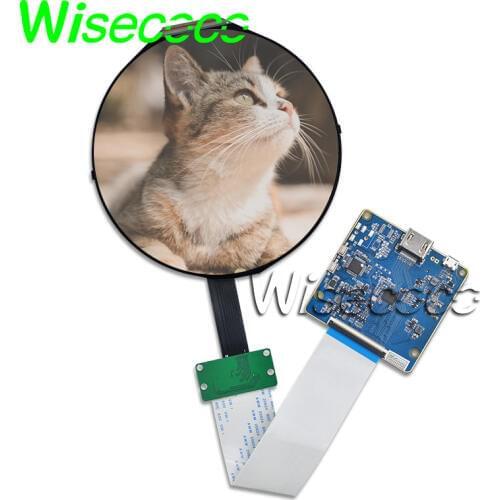 5 Inch 1080P Round LCD Screen Circle IPS Display 1080*1080 with MIPI USB Controller Driver Board TOP050MIPI10801080R