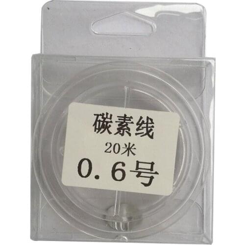 Fish carbon line 20 meters nylon line corrosion resistant fishing line 50 meters black pit before wire fishing tackle products