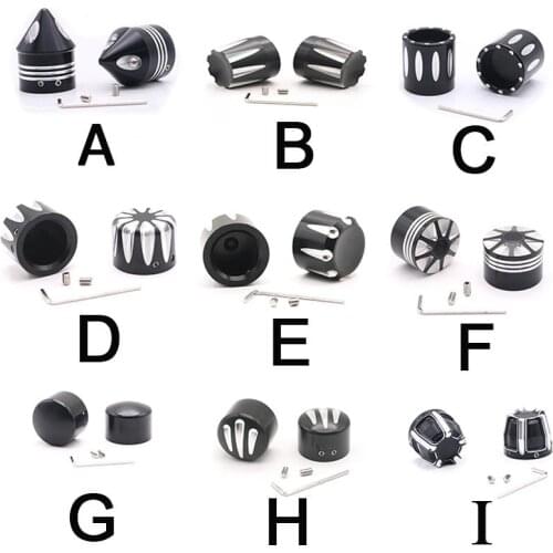 Motorcycle 29mm Front Axle Nut Cover Cap Bolt For Harley Touring Softail Breakout Dyna Street Bob Fat Bob V-Rod FLTR VRSC XG XL