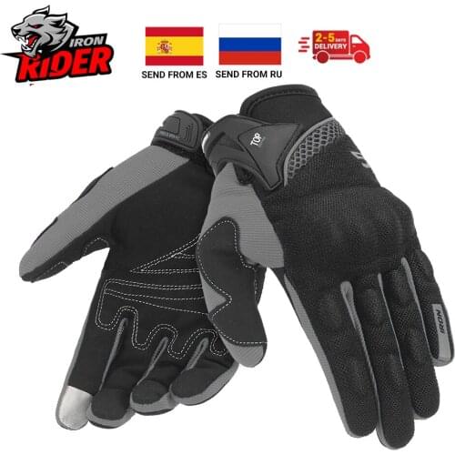 HEROBIKER Motorcycle Gloves Summer Mesh Breathable Moto Gloves Men Women Touch Screen Motorbike Touch Screen Motocross Gloves