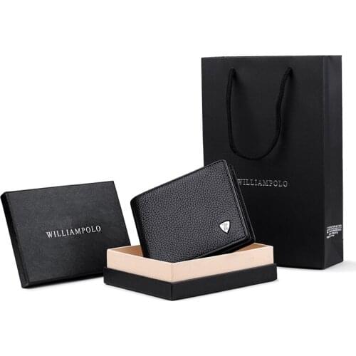 Multi functional leather short mens wallet solid card holder high grade large capacity drivers license wallet card cover