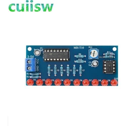 NE555 CD4017 Running LED Flow Light Electronic Production Suite Control Board Module Capacitor Oscillator Clock Siganal DIY Kit