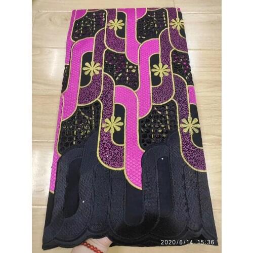 Newest High Quality 100% Cotton Swiss Voile Lace Fabric Embroidery in Switzerland African Nigeran Dry Cotton Lace Fabrics 5yards