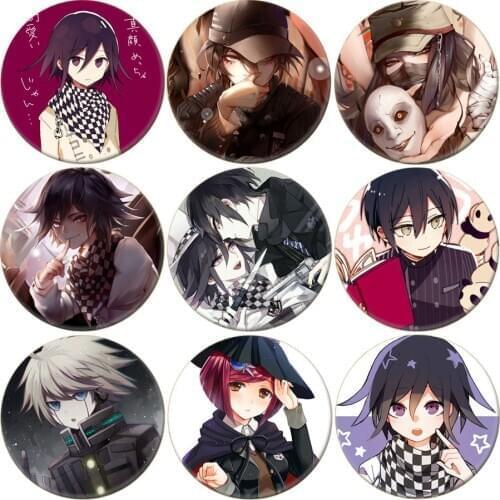 New Anime Danganronpa:Trigger Happy Havoc Monokuma Brooch Cosplay Badge Backpacks Button Women Clothes Girl Party Gift DWLP-2