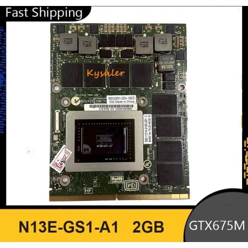 Original GTX675M GTX 675M GDDR5 2GB N13E-GS1-A1 Graphics Video Card For Dell MSI GT70 GT60 GX660R GT660 GT680 GT683DX GT783DX