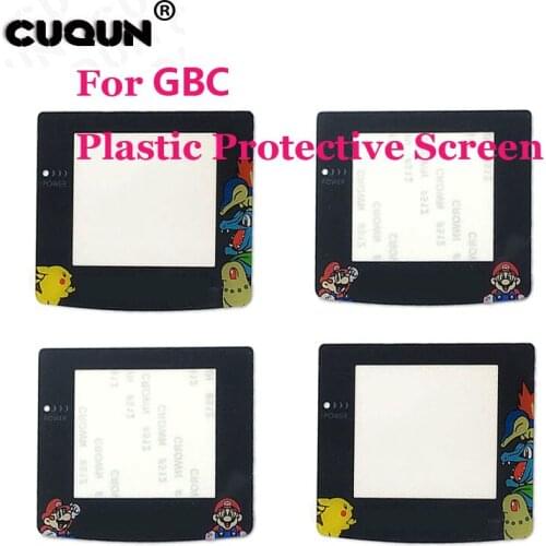 Pika/Mari Cartoon Limited Edition For GBC Plastic lens For Screen Lens Protector For GameBoy Color GBC Protective LensGBP