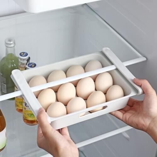 Case Storage-Rack Refrigerator-Eggs Storage Box 12 Eggs Holder Food Container Case Fresh Spacer Layer Storage Rack Kitchen tool