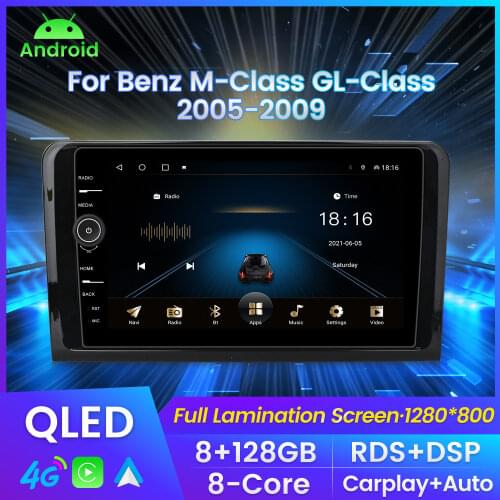 16G ROM Android System Car GPS Navigation Multimedia Player GPS Carplay AUTO for Mercedes Benz GL ML CLASS W164 ML350 ML500 X164