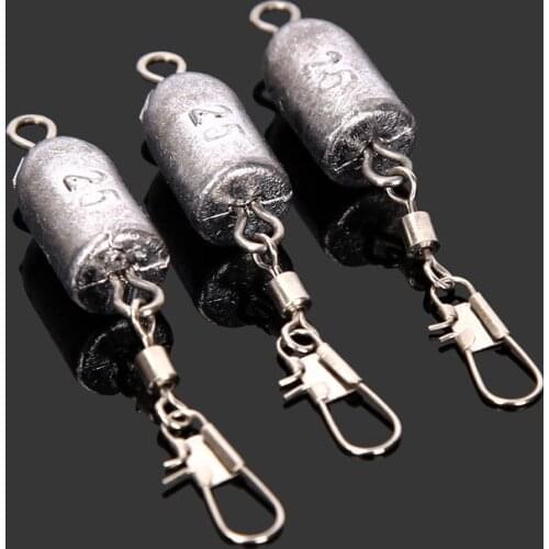 Fishing tackle, bullet-type lead sinker, fishing accessories, fishing supplies, bullet head sinker, fishing sinker, lead bar