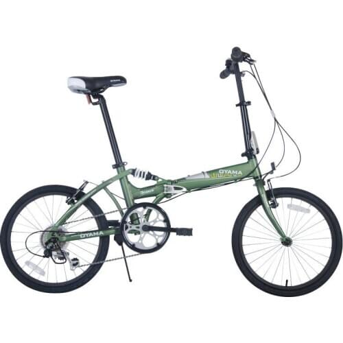 Folding Adult Bicycle 20 Inch 21 Tooth Carbon Steel Double Disc Brake Student Male and Female Universal