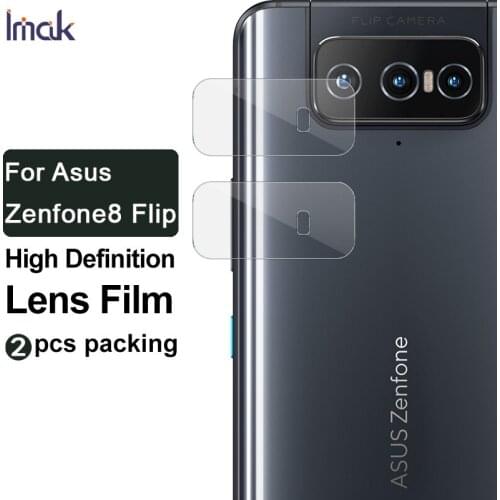 For Asus Zenfone 8 Flip Glass Camera Protector IMAK High Definition Tempered Glass Lens Film for Asus Zenfone8 Flip