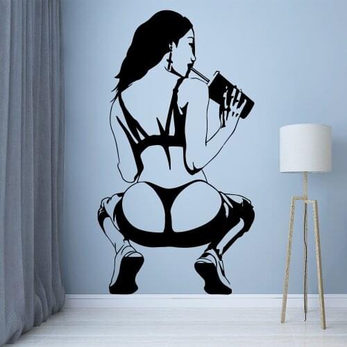 Woman Couple Room Home Decoration Wall Stickers, Vinyl Sticker Wallpaper, Stickers, Creative Sexy Woman, Removable Decoration