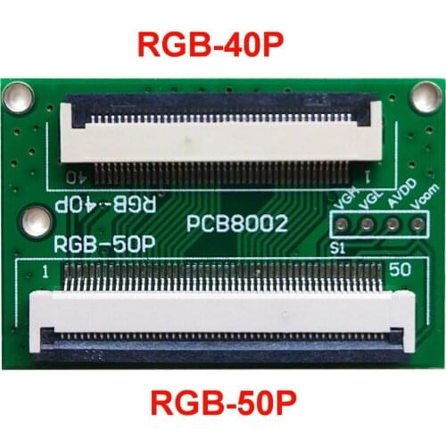LCD Screen Display Universal Standard Interface 50P-RGB 40P-RGB Two-way Conversion Transfer