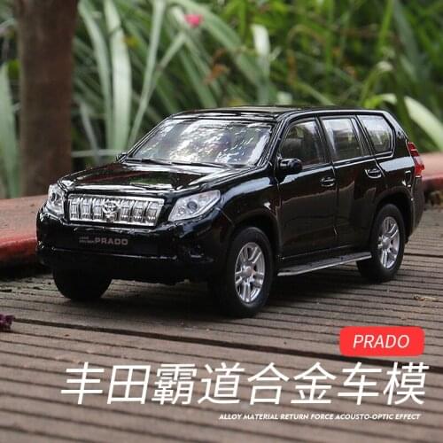 1:36 Die Cast Model Cars Pull back scale automobile Alloy Vehicle gld3 Coche Children Toys Racing Car Toyota PRADO SUV