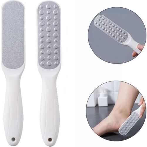 1pc Stainless Steel Foot Scrub Double Side Foot File Grater For Feet Heel Hard Dead Skin Callus Remover Pedicure Tool