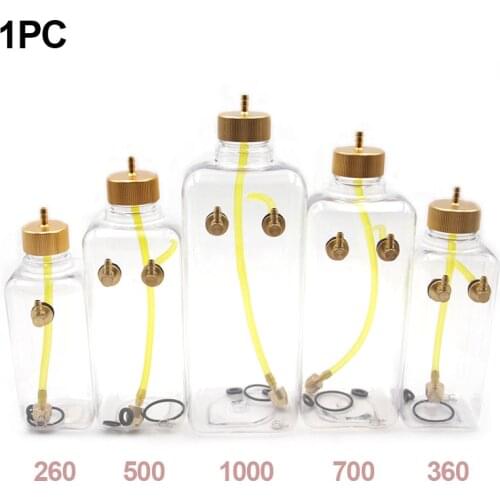 1PC RC Transparent Plastic Fuel Tank 260 360 500 700 1000 1500CC CNC Aluminum alloy Cover Usually Used for RC Airplane Model