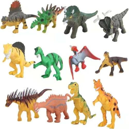 12 mini dinosaur toys with solid animal models for childrens birthday toys
