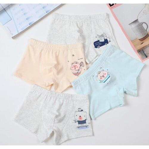 4 Pcs Per Lot High Quality Cheap Price Childrens Underwear Cartoon Cute Shorts Soft Underpants Toddler Kids Panties for Boys