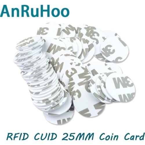5/10pcs Rfid Cuid Clone Badge Nfc Smart Chip Card 1k S50 25mm Copier Rewritable Sticker 13.56mhz Duplicator Copy Token Tag