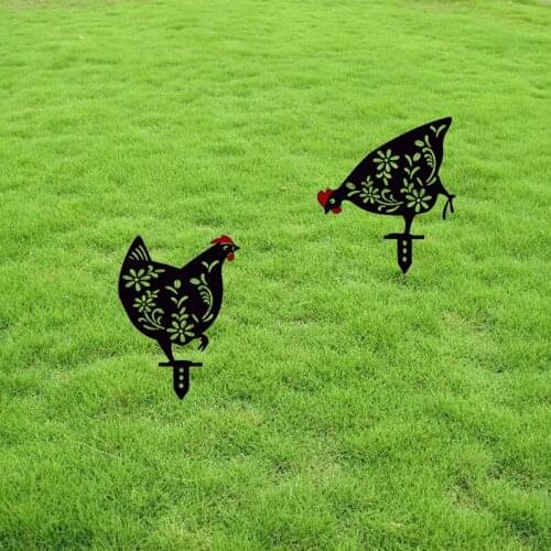 Acrylic Outdoor Garden Garden Decoration Home Furnishing Plug-in Decoration Rooster Garden Embellishment Home Decoration