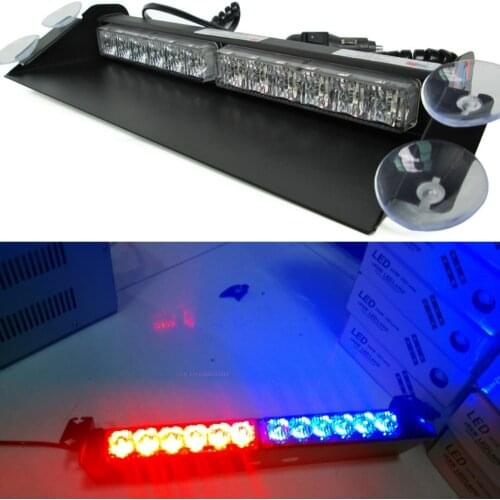 Car Truck 12 LED Windshield Emergency Hazard Warning Flashing lamp Car Dash Police Strobe Lights Ambulance Beacon Signal Lantern