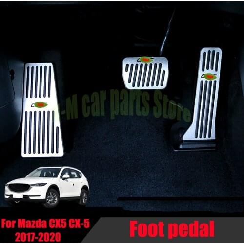 For Mazda CX5 CX-5 2020-2017 Accessories Car Accelerator Footrest Brake Pedal Aluminum Auto Pedal Pads Interior Refit