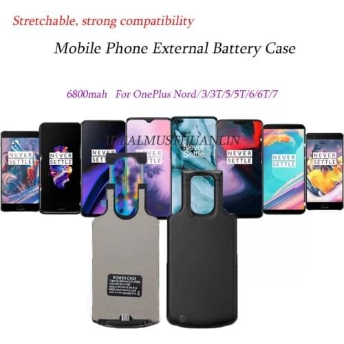 Power bank 6800mAh Charging Power Cases Type-C For OnePlus 3/3T/5/5T/6/6T/7 Battery Cases For OnePlus Nord Power Bank Cases