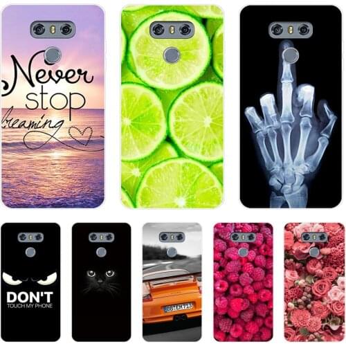 For LG G6 Case Cover 5.7 Clear Printing Soft TPU Back Cover For LG6 LGG6 G 6 H870DS H870 Silicone Fundas G3 G4 G5 Phone Cases