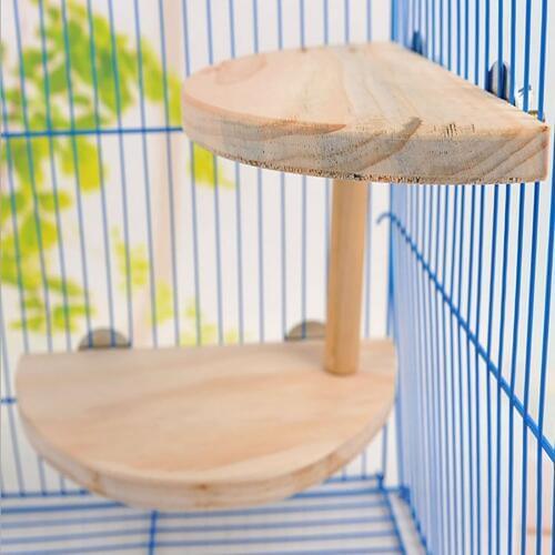 Pet Wood ledges Platform with Chewing Toys Accessories for Mouse, Chinchilla, Rat, Gerbil,Guinea-Pigs and Dwarf Hamster