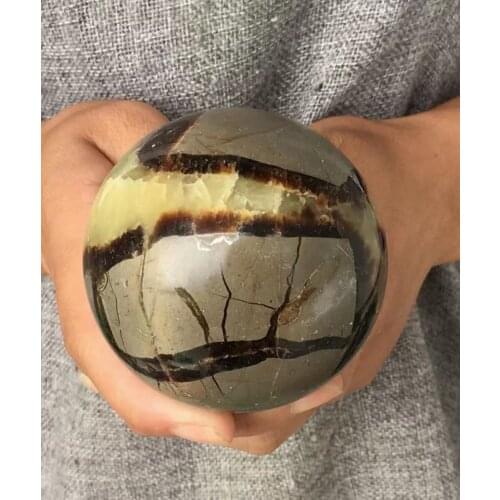 Natural tortoise back stone ball natural dragon diaphragm ball specimen healing feng shui home decoration