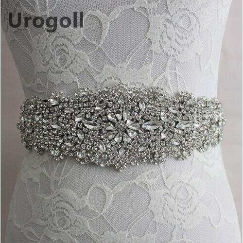 Crystal Flowers Wedding Sash Belt Rhinestone Waistband Satin Belts Bride Bridesmaid Soiree Dress Belt Cummerbunds Women Party