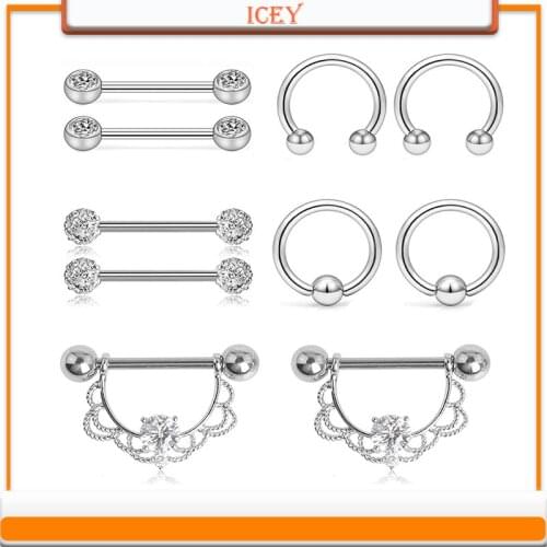 Silver 5 Yes Diamond Ring Universal Ring Suit Stainless Steel Puncture Ornaments