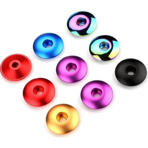 Colorful MTB Road Bike Stem Top Cap Bicycle Bowl Cover for 28.6mm Fork Headset Cap Bike Accessories
