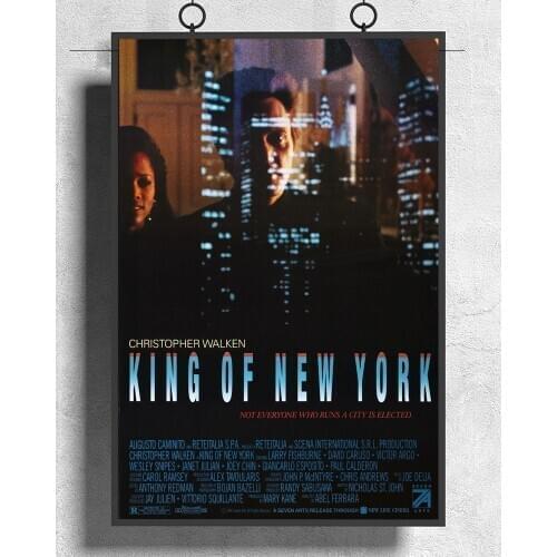 L486 King of New York 1990 ThrillerDrama Movie Silk Fabric Poster Art Decor Indoor Painting Gift