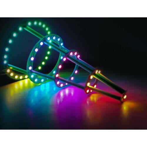 DIY Green Christmas Tree Lamp Beads WiFi Connection Led Light Support Microphone Control,Google, ALEXA Dozens of Light Modes