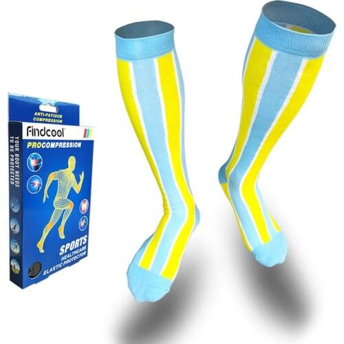 FINDCOOL Outdoor sports compression pressure socks Knee Stockings 20-30 mmhg Leg Socks Relief Pain Support Socks Relief Compress