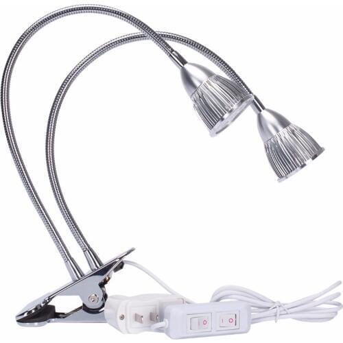 Dual Head LED Plant Grow Light10W Flexible Indoor Grow Light Plant Grow Lamp with Controllable Luminious Level for Indoor
