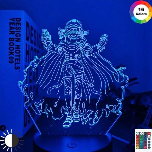 Danganronpa Kokichi Oma Led Night Light Lamp for Bedroom Decoration Kids Gift Danganronpa Acrylic 3d Lamp Kokichi Oma