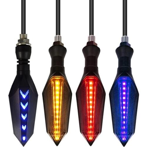 LED Motorcycle Turn Signal Lights Amber Indicators clignotant moto FOR honda msx yamaha mt 03 xt660 honda x4 Suzuki burgman 650