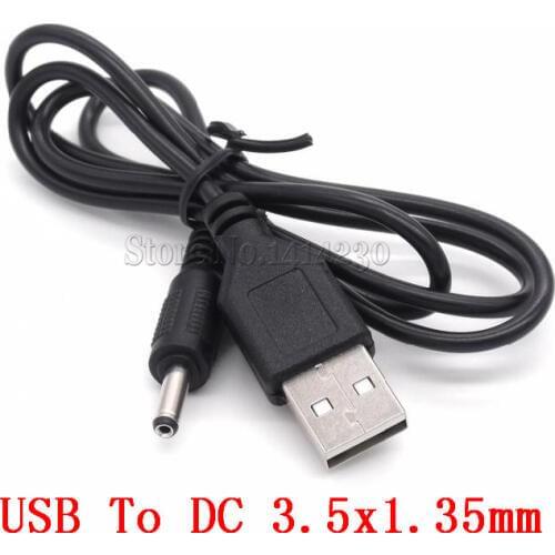 USB to DC Plug 3.5mm*1.35mm Power Converter Cable Cord USB3.5*1.35 DC Jack Length 60cm