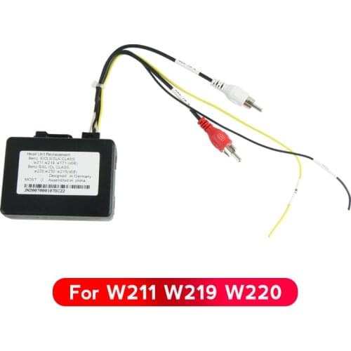 For Mercedes Benz w211 fiber recorder car aux optical fiber decoder Most box E CLS SLK CL S Class amplifier adptor harman kardon