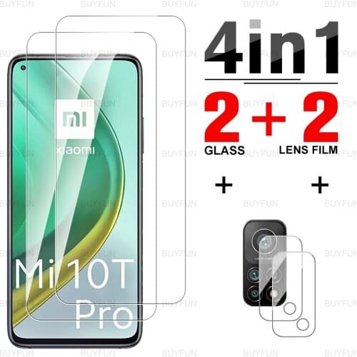 Safety Tempered Glass for Xiaomi Mi 10T Pro 6.67'' front screen protector for xiaomi xiomi mi 10t 10 lite 5G camera lens glass