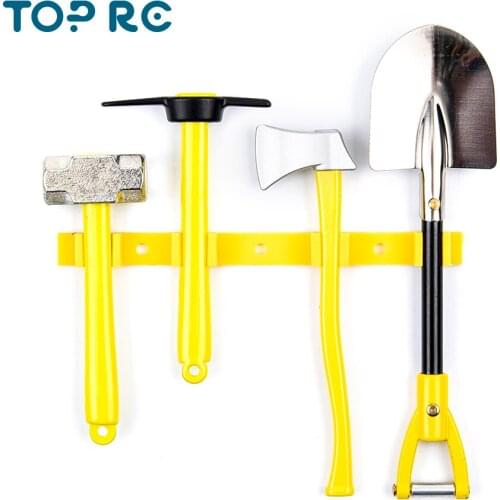 1:10 Scale Accessories Metal Shovel Hammer Pickaxe Axe Set for 1/10 RC Crawler Axial SCX10 Traxxas TRX4 D90 D110 TF2 Tamiya CC01