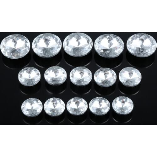 10Pcs 20/22/30mm Diamond Upholstery Nails Crystal Button Tacks Studs Pins Sofa Wall Decoration Furniture Accessory