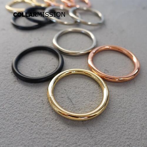 10pcs/lot Nickel plated O-Rings webbing bags garment accessory non welded metal O ring 4 sizes and 4 colours