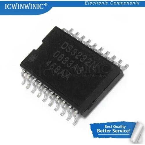 2PCS DS3232SN SOP20 DS3232 SOP DS3232N SOP-20 SMD Extremely Accurate I2C RTC with Integrated Crystal and SRAM