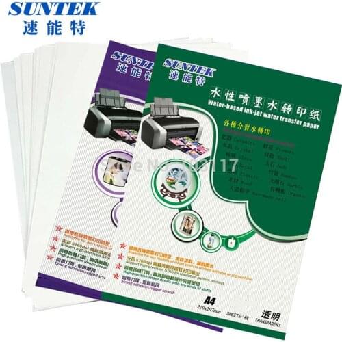 5 Clear + 5 White) Inkjet Water Transfer Printing Paper for DIY Decals Nails Art Stickers