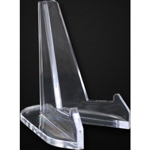 50pcs Acrylic Stands Mini Coin Display Easel Holder Small Rack for Display Collection Coin Capsule Medal Holder