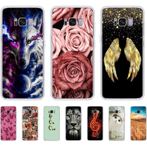 For Samsung S8 Edge Case Soft Silicone Cover Pattern Cute Case Shell For Samsung Galaxy S8 S 8 plus Phone Cases Cat