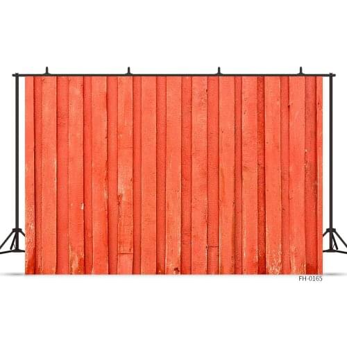Red Photography Backdrops Props Vintage Wood Board Plank Photo Studio Background For Baby Shower Newborn Pet Photozone Photocall